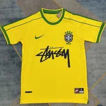 1998 Brazil Home Signature Retro Soccer Jersey