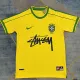 1998 Brazil Home Signature Retro Soccer Jersey