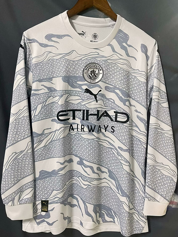2024 Man City Dragon Year Special Edition Long Sleeve Soccer Jersey (长袖)