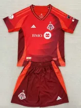 25/26 Toronto FC  Home Kids  Soccer Jersey(带章）