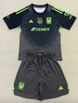 25/26 Tigres UANL Goalkeeper Black Kids Soccer Jersey