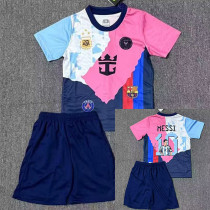 25/26  Messi No.10 Commemorative Edition Kids Soccer Jersey