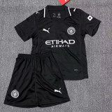 25/26 Man City Goalkeeper Black Kids Soccer Jersey