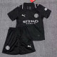 25/26 Man City Goalkeeper Black Kids Soccer Jersey