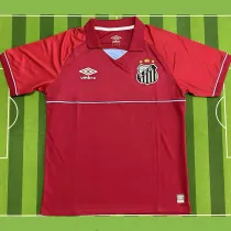 25/26 Santos FC Goalkeeper Red Fans Soccer Jersey