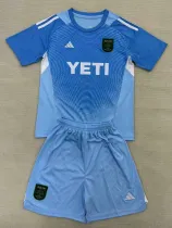 25/26 Austin FC Goalkeeper Blue Kids Soccer Jersey