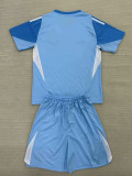 25/26 LA Galaxy Goalkeeper Blue Kids Soccer Jersey