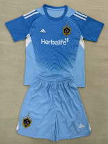 25/26 LA Galaxy Goalkeeper Blue Kids Soccer Jersey