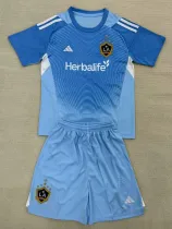 25/26 LA Galaxy Goalkeeper Blue Kids Soccer Jersey