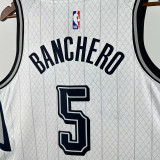 24/25  Magic BANCHEBO # 5 White City Edition Top Quality Hot Pressing NBA Jersey