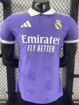 25/26 RMA  Purple Team Logo Player Version  Polo Shirts