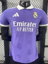 25/26 RMA  Purple Team Logo Player Version  Polo Shirts