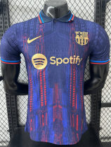 25 /26 BAR Royal Blue Special Edition  Player Version Soccer Jersey(Spotify）