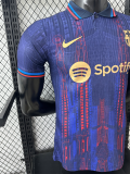 25 /26 BAR Royal Blue Special Edition  Player Version Soccer Jersey(Spotify）