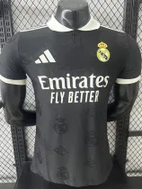 25/26 RMA  Black Team Logo Player Version  Polo Shirts