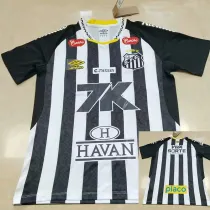 25/26 Santos FC Away  Fans  Soccer Jersey(Print All Sponsor)(新全广告)