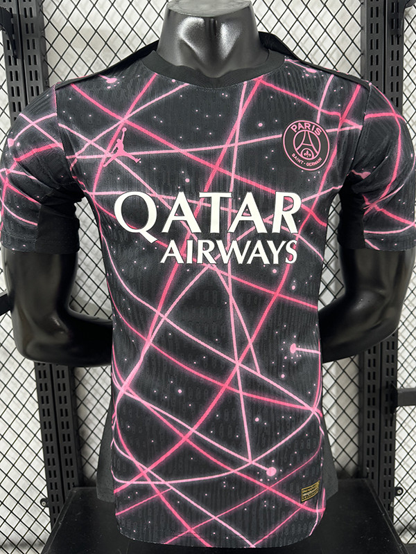 25/26 PSG Goalkeeper Black Player Version Soccer Jersey