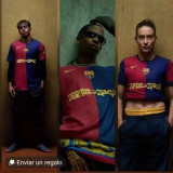 24/25 BAR Home Co branded advertisement Fαns Soccer Jersey(胸前新广告）