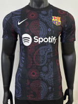 25/26 BAR Black Cashew flowers Special Edition  Player Version Soccer Jersey