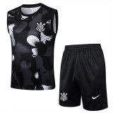 25/26 Corinthians Black Training Vest Suit #D2523