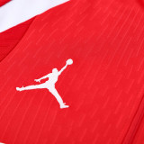 25/26  PSG Red  Half Pull Tracksuit  (半拉链)