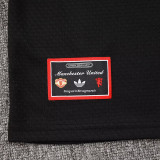 25/26 Man Utd Black Retro Training Short Suit #D2535