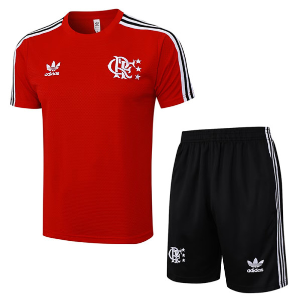 25/26 Flamengo Red Training Short Suit #D2519
