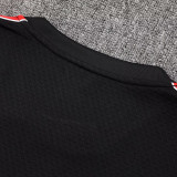 25/26 Man Utd Black Retro Training Short Suit #D2535