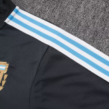 25/26 Argentina Dark Grey Half Pull Tracksuit #B2529 (半拉链)