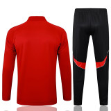 25/26  ARS Red Half Pull Tracksuit #B2518 (半拉链)