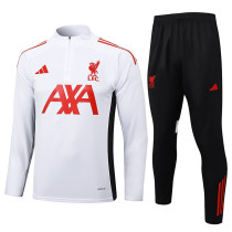25/26 LIV White Half Pull Tracksuit #B2534 (半拉链)