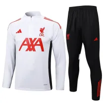 25/26 LIV White Half Pull Tracksuit #B2534 (半拉链)