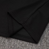 25/26 Man Utd Black Retro Training Short Suit #D2535