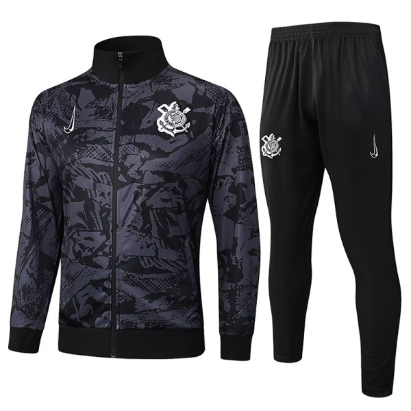 25/26 Corinthians Black Jacket Tracksuit#A2510