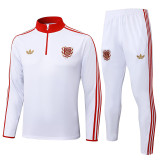 25/26 Bayern 125th Anniversary Edition White Half Pull Tracksuit #B2520 (半拉链)
