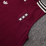 25/26  Ajax 125th Anniversary Edition Maroon Training Vest Suit #D2531