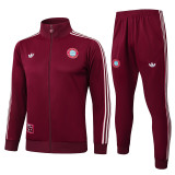 25/26 Bayern Maroon Jacket Tracksuit