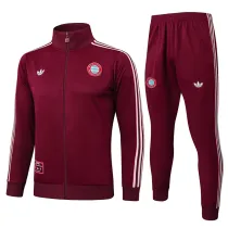 25/26 Bayern Maroon Jacket Tracksuit