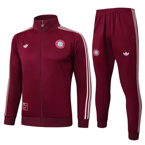 25/26 Bayern Maroon Jacket Tracksuit