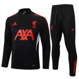 25/26 LIV Black Half Pull Tracksuit #B2527 (半拉链)