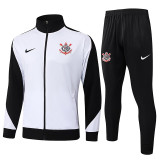 25/26 Corinthians White Jacket Tracksuit#A2509
