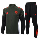 25/26 Bayern Army Green  Jacket Tracksuit #A2521