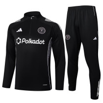 25/26  Inter Miami Black Half Pull Tracksuit #B2521 (半拉链)