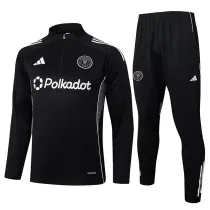 25/26  Inter Miami Black Half Pull Tracksuit #B2521 (半拉链)