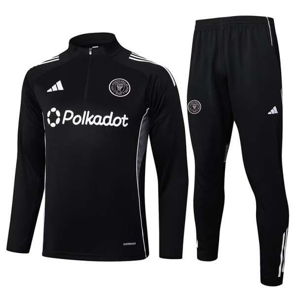 25/26  Inter Miami Black Half Pull Tracksuit #B2521 (半拉链)