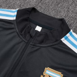 25/26 Argentina Dark Grey Half Pull Tracksuit #B2529 (半拉链)