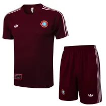25/26  Bayern Maroon Training Short Suit #D2527