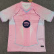 25 /26 BAR Pink  Special Edition  Fans Soccer Jersey(胸前蓝花）