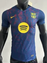 25/26 BAR  Special Edition Royal Blue Player Version Soccer Jersey(黄胸花）