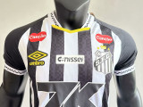 25/26 Santos FC Away Player Version Soccer Jersey(Print All Sponsor)(新全广告)